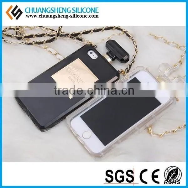 Luxury Diamond Rhinestone Perfume Bottle Case for IPhone 6 / 6 Plus/ 4 4S 5 5S for Samsung S4 Note 2/3 Mobile Phone Covers photo-3