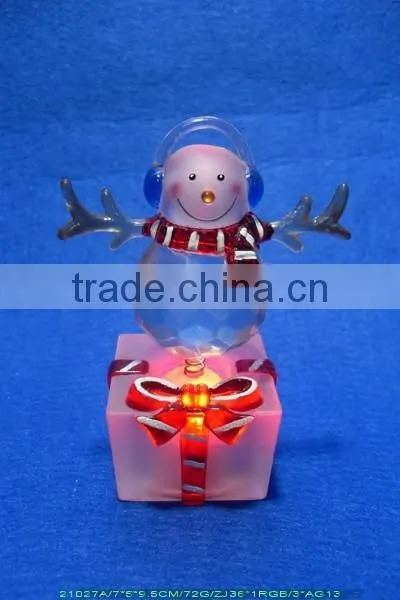 LED Color Changing Animated Acrylic Snowman photo-2