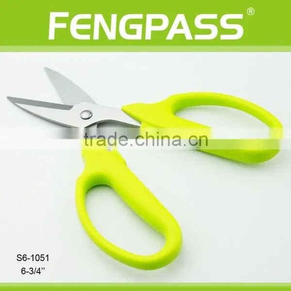 S6-1051 6-3/4" ABS Handle With Stainless Steel Mirror Polishing Garden Scissor photo-2