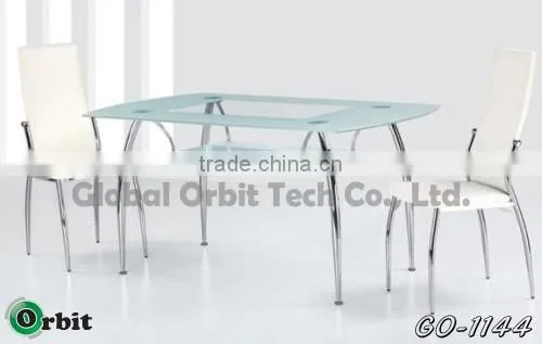 Modern Simple Dining Table Set Dining Room Designs Glass Dining Table and Chair photo-6