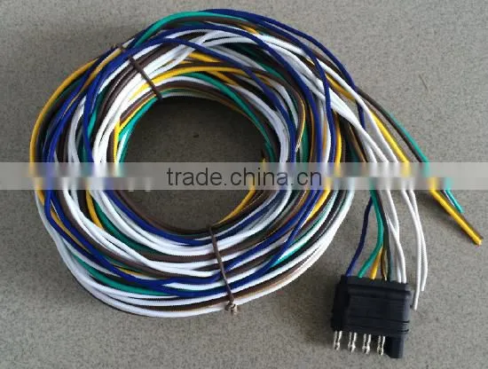 S30073 5-Way Flat Trailer Connector Wishbone Harness photo-2