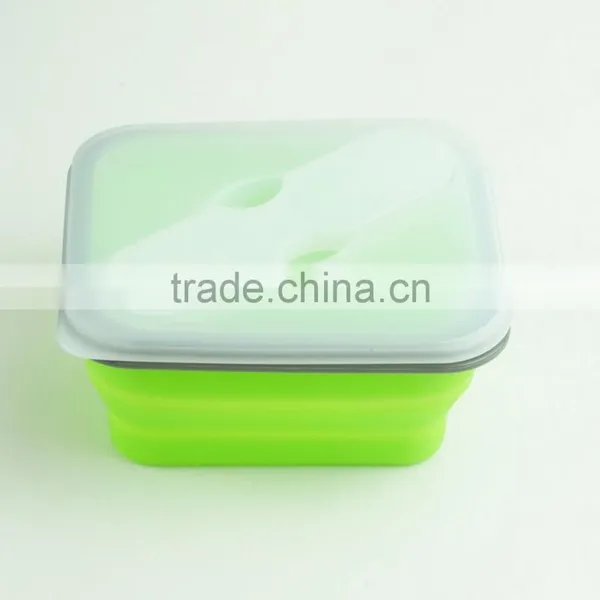 16130 Collapsible Silicone Kids Food Storage Box photo-3
