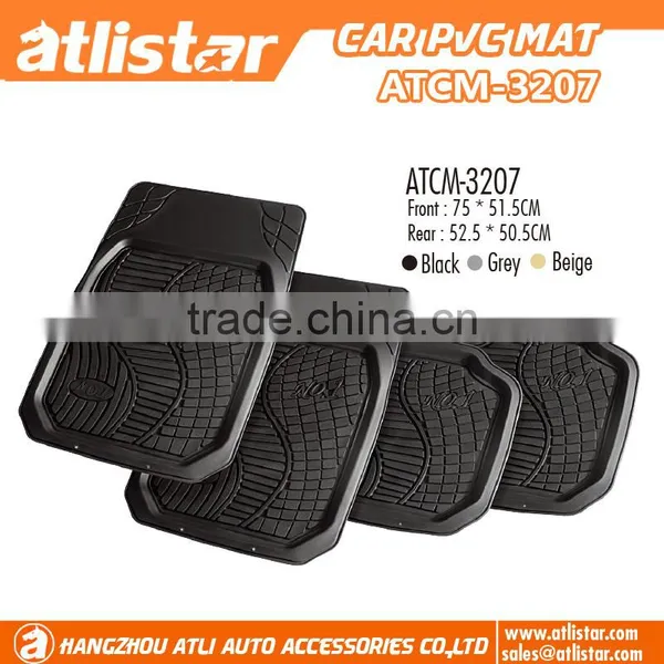 Universal 4pcs Full Set Floor Pvc Car Mat photo-2