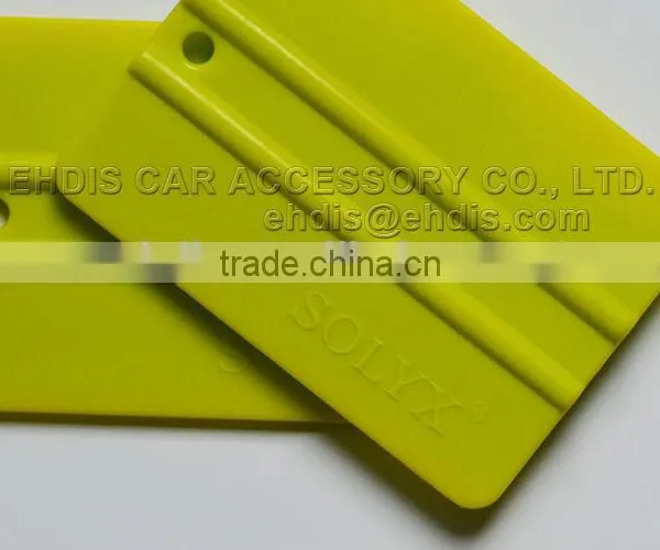 Whole Sales Car Wrapping Tools Yellow Squeegee With Hole photo-3