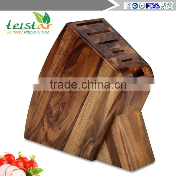 Factory Direct Sale Upscale Stainless Steel Wood Block 6 Sets of Household Kitchen Knife Set photo-2