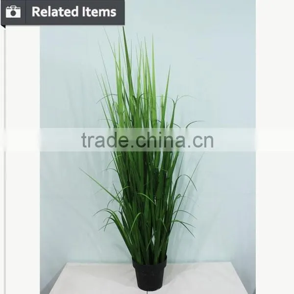 Real Looking Small Vivid Onion Artificial Potted Grass for Hotel Decoration photo-3