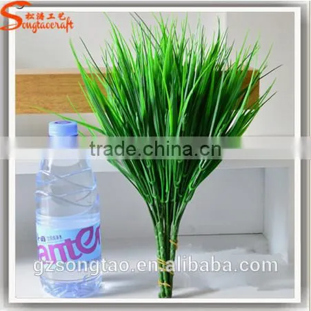 7-green Fork Artificial Plants Plastic Grass Bouquet Flower Shop Plant Decoration photo-4