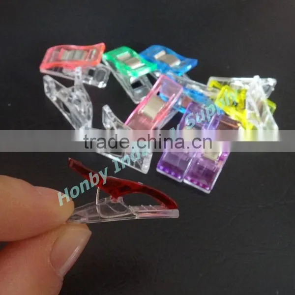 Patchwork Fabric 27mm Coloured Plastic Sewing Wonder Clamp photo-2