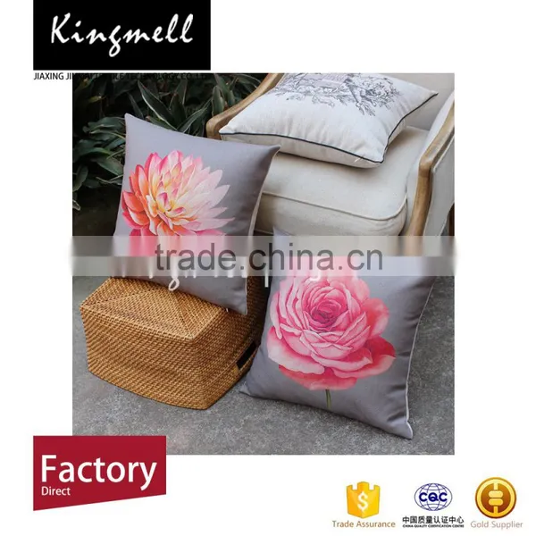 Personalized Pillow Cases Custom Linen Fabric Printed Cushion Cover photo-2