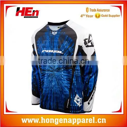 HongEn Apparel Custom Mountain Bike Jersey Personalized Made Downhill Mountain Bike Jersey Motorcycle Jerseys