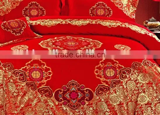 Textile Wedding Red Linens, Bedding Wedding Satin Sheets photo-3
