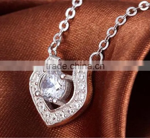 925 Sterling Silver Popular Necklace the Same Type of Diamond Lover photo-3