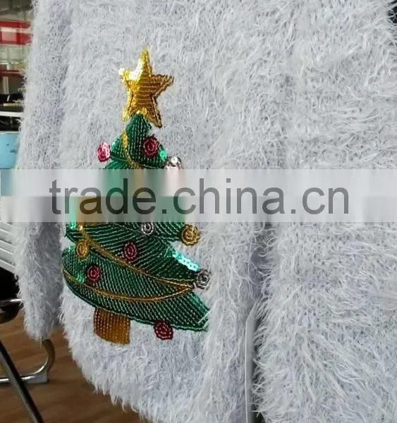 Kids Wholesale Eyelash Knit Christmas Sweater (KS0439) photo-4