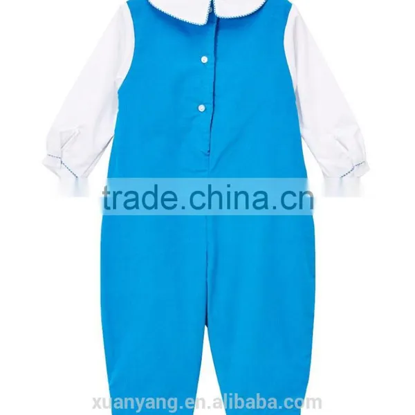 High Quality New Baby Set White Shirt and Blue Pant ,two Piece Fall Long Sleeves Baby Boy/girl Clothes,kids Wear photo-3