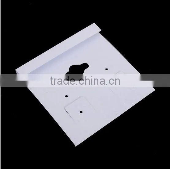 White PVC Earring Display Hang Cards Flocked Jewelry Hangtag High Quality PVC Display Jewelry Cards photo-2