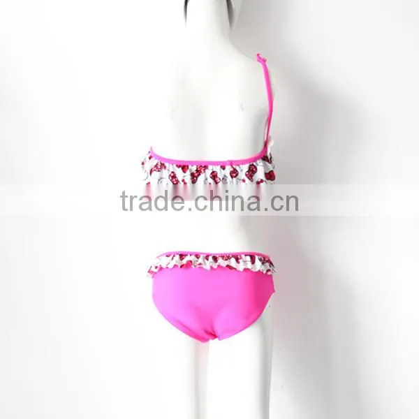 New Model Sex Girl Pink Swimwear photo-5