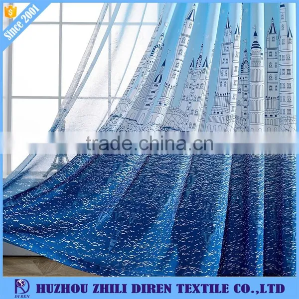 Mediterranean Style Drapes Marine Style Printed Curtains Fabric For Kid photo-4