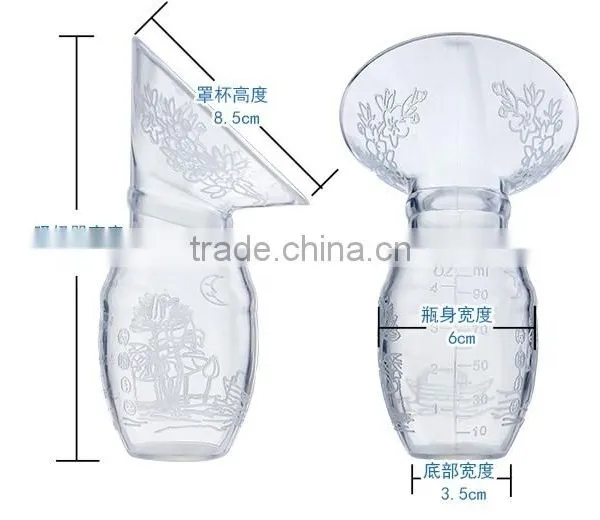 New Silicone Breastfeeding Pump/Milk Pump Suction Bottle/Breast Milk Pump With Lid photo-2