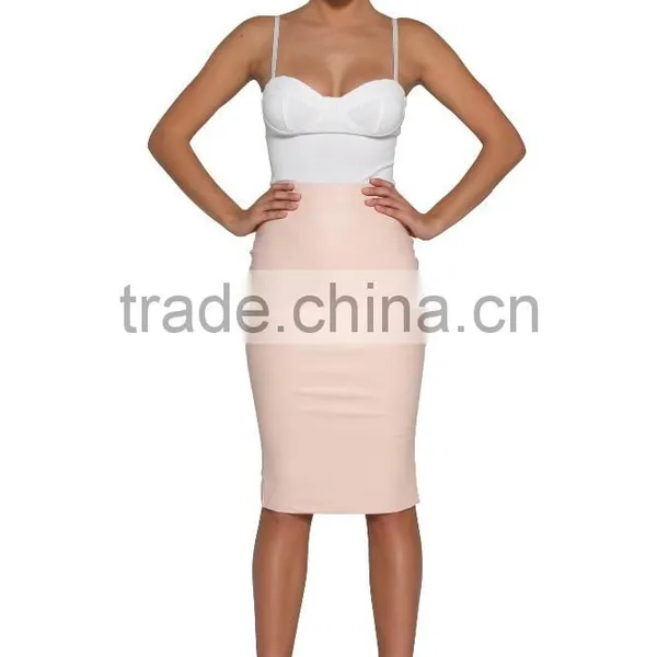 Wholesale PU Leather Pencil Skirt Fashion Leather Skirt Women photo-4