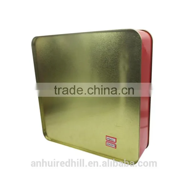 China Supplier Empty Square Christmas Chocolate Tin Box photo-4