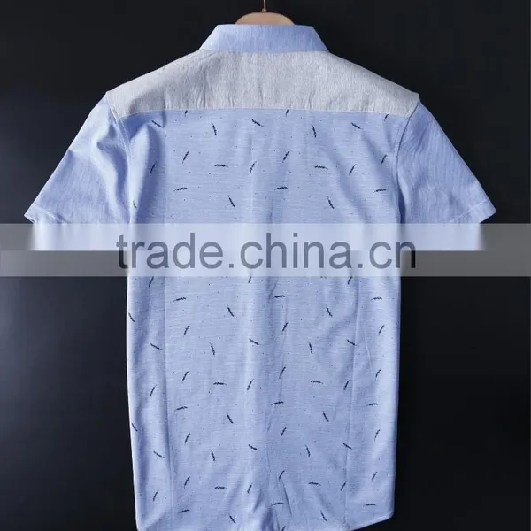 Latest Jacquard Short Sleeves Casual Shirts for Men photo-2