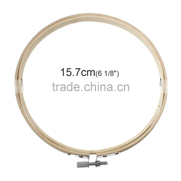 Tools Cross Stitch Supplies Circle Round Natural Bamboo Embroidery Hoops photo-3