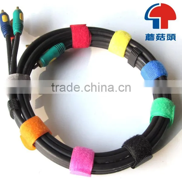 Hotsell Colourful 100% Nylon Cable Tie, Hook and Loop Cable Tie