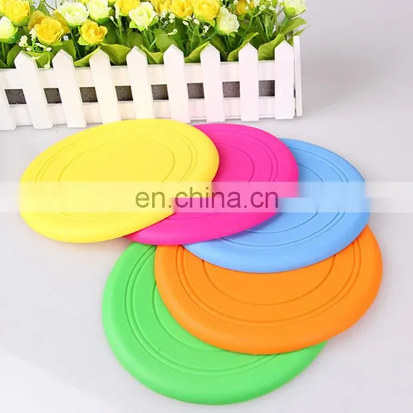 2014 Super Soft Colorful Rubber Frisbee Eco-friendly Material Training Dog Toy photo-2
