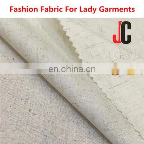 Wrinkle Free Organic Recycled Cotton Yarn Clothing Fabric Soft Printed Fabric Cotton Linen Woven Fabric photo-5