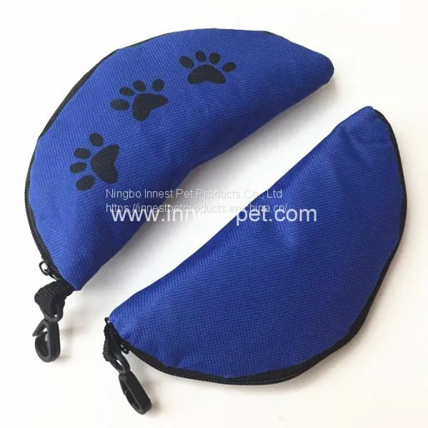 Collapsibel Nylon Oxford Pet Bowl Dog Water Food Feeder