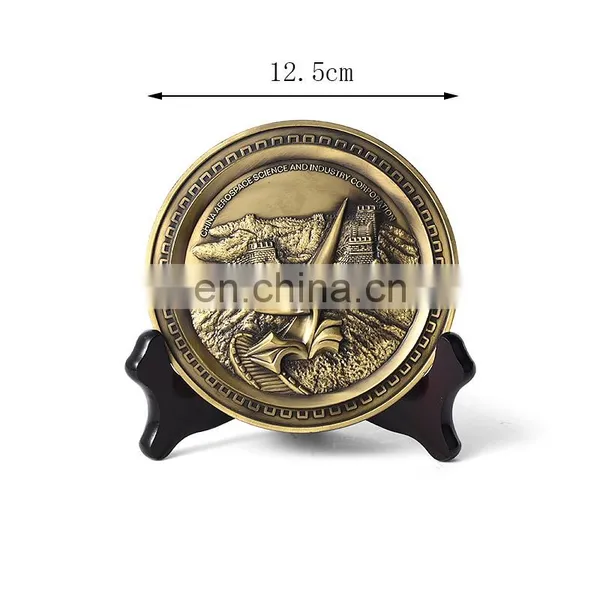 Custom Round Bronze Commemorative Plate Wholesale photo-2