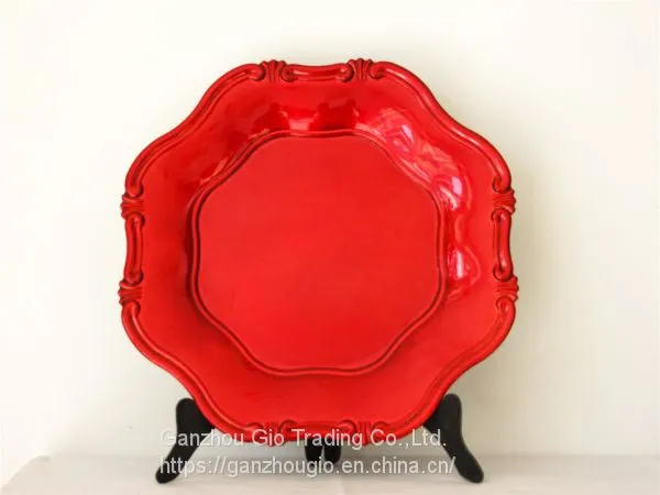 Christmas Decoration Plastic Charger Plate YF-60034 photo-2