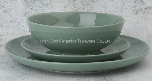 China Manufacturer Crockery Soup Bowls,embossed Stoneware Salad Bowl,wholesale Ceramic Bowl Sets photo-2