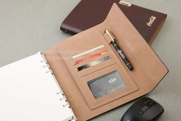 2020 New 6 Ring Bind Notebook Custom a5 Planner Kraft Diary Calendar Card Holder Logo Printing Notebook photo-4