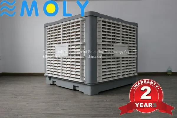 Moly 1.5kw 20000CMH Workshop Evaporative Air Cooler Ducting Air Cooler Wall Mounted Air Cooler