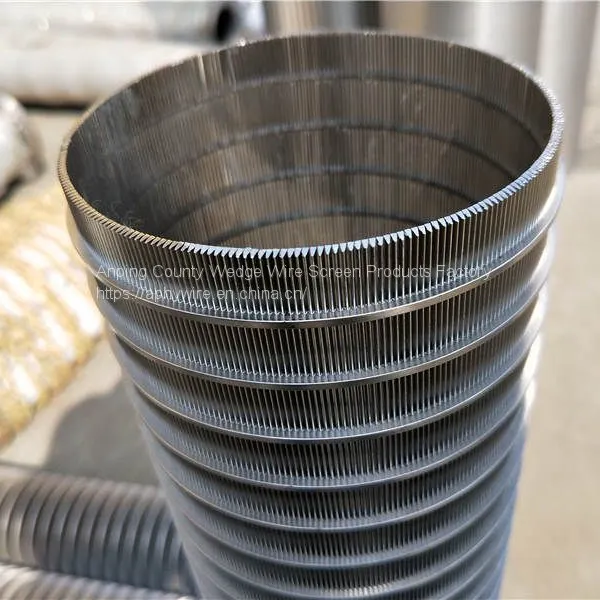 wedge wire reversed rolled well screen