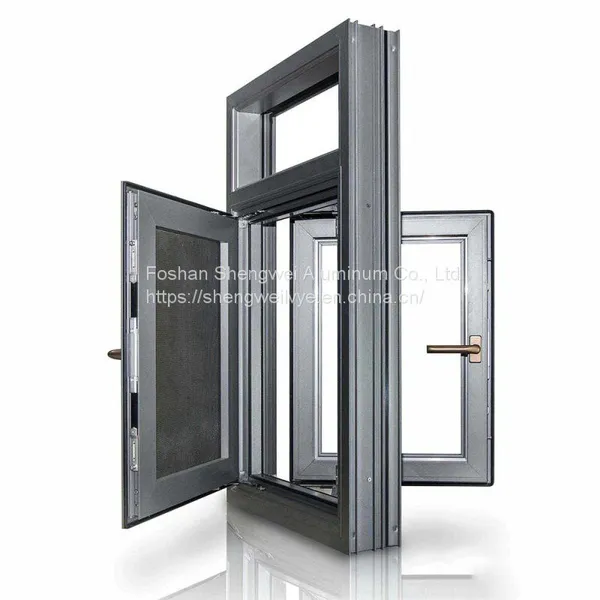 Factory Double Glazed Aluminum Window Fly Screen Fly Screens for Casement Windows photo-2