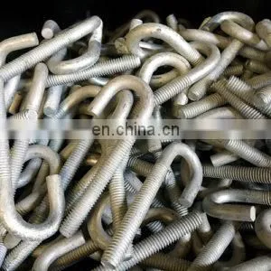 Hot Dip Galvanized Anchor J Type Hook Bolt Grade 5 Grade 8 J Type Anchor Bolt 3/8 photo-2