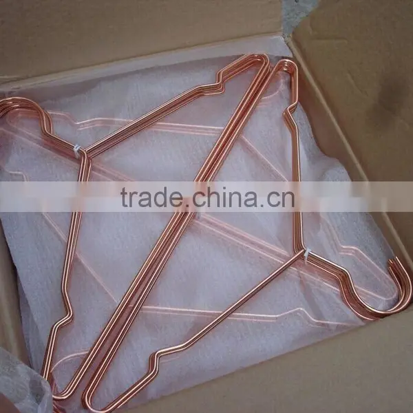 Great Top Metal Wire Hanger Copper Metal Hanger Metal for Lady Wear photo-3