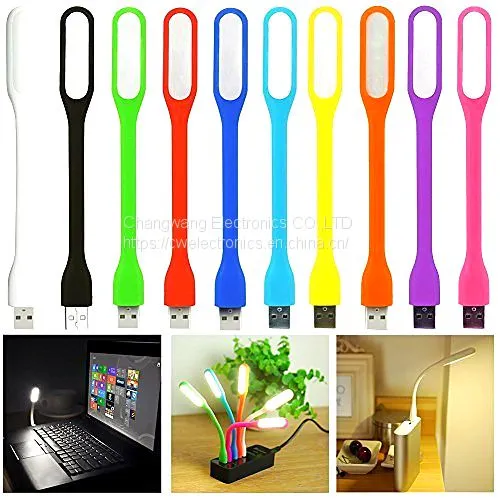 Mini LED Lamp USB Light Charging LED Flexible Portable Book Light for Computer Keyboard photo-5