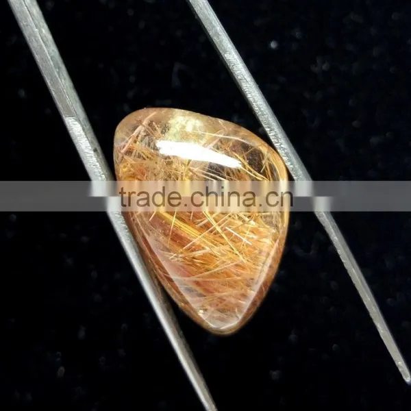 Fancy Shape Cabochon Ritile Quartz / Natural Rutile Stone / Smooth Rutile Gems / Golden Rutile photo-2