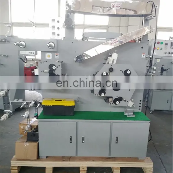 UGS42S 4 Plus 2 HY Multiple Color Automatic Taffeta Fabric Label Flexo Printer, Polyester Satin Flexographic Printing Machine photo-2