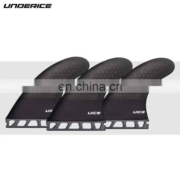 OEM ODM Colorful Eco 3-piece Detachable SSUP Carbon Fin Honeycomb Fiberglass Carbon Fiber Surfboard Fins for Surfing photo-4