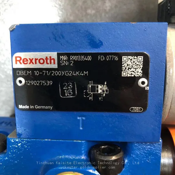 Rexroth Клапан DBEM10-7X/200YG24K4M с быстрой скоростью реакции, высокой надежностью и высокой эффективностью