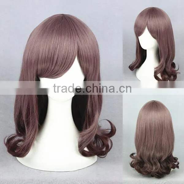 Cheap 40CM Medium Short Taro Color Cosplay Lolita Girls Wig Anime Cosplay