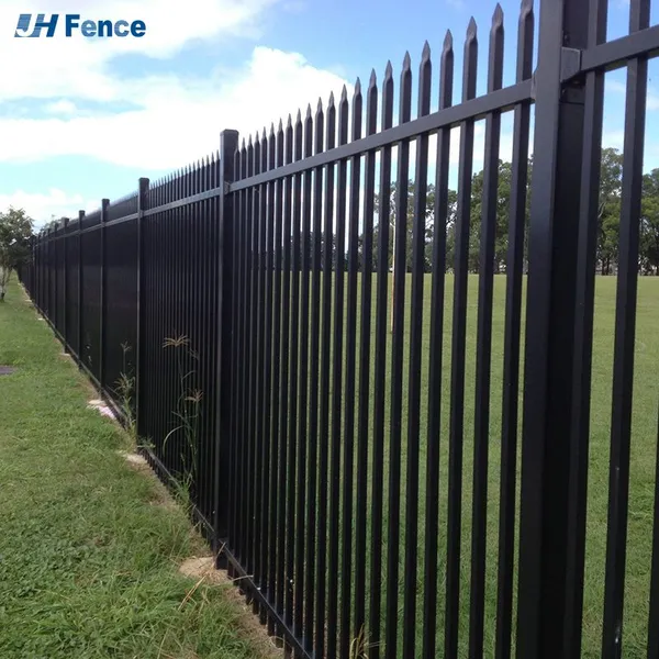 Black Steel Wire Mesh Fence Panel Steel Tubur Welded Fence Wrought Cast Iron Fence