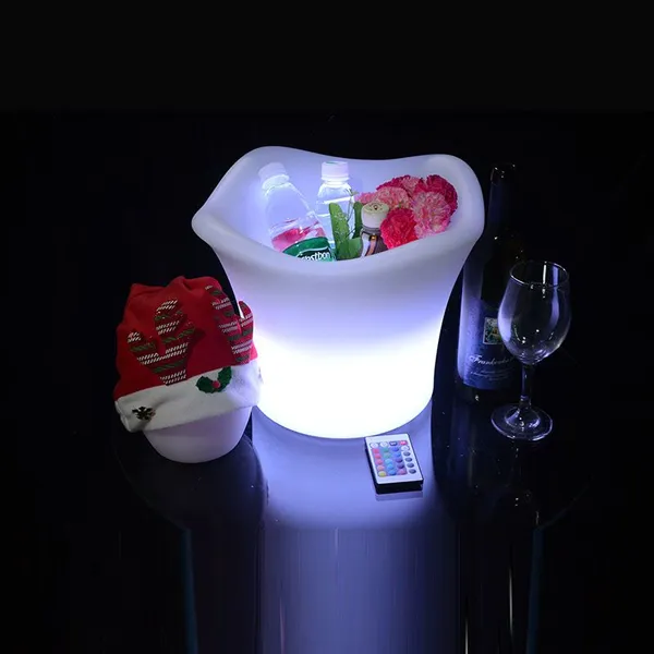 Fashionable Bar Accessory LED Light up Wine Ice Bucket Rechargeable Bar Wine Tray With Led Light Night Club Beverage Tubs photo-5
