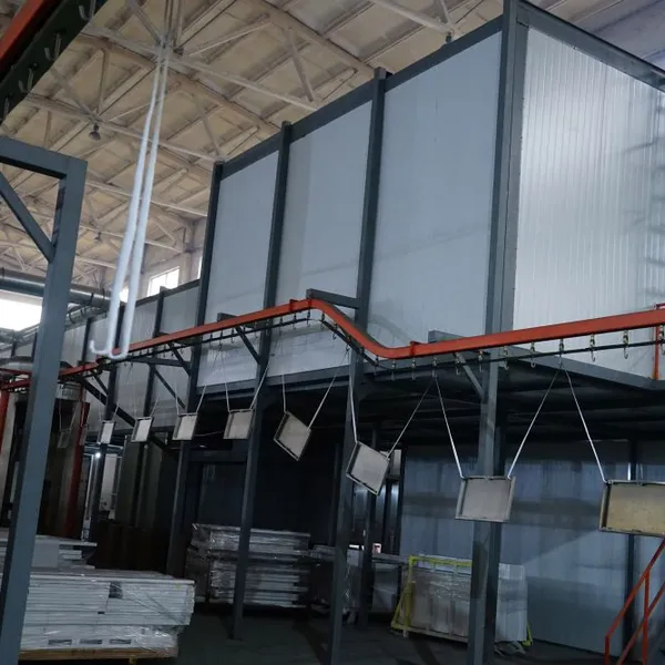 Automatic Electrostatic Powder Coating Line, 380V, 16-Gun System, 30m/min Chain Speed, PLC photo-2