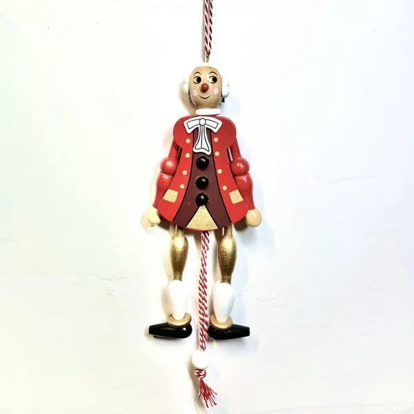 Handmade Traditional Wooden Marionette Pull-string Puppet photo-2