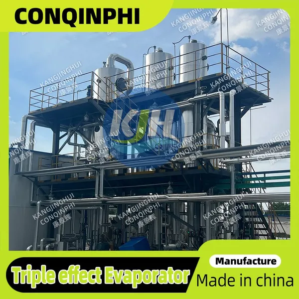 220V Automatic Multi-effect Evaporation Concentrator for Wastewater Treatment With 3-Stage Design photo-4
